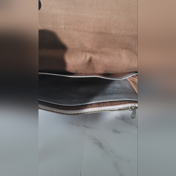 EUC Lauren Ralph Lauren Newbury Mini Shoulder Crossbody Bag Chain Strap Silver - Picture 7 of 10